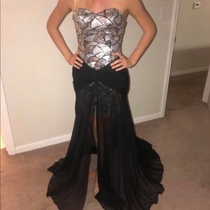 Precious Formals Black Dress